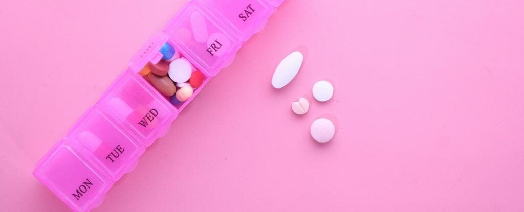 pill boxes are step one for organization for caregivers