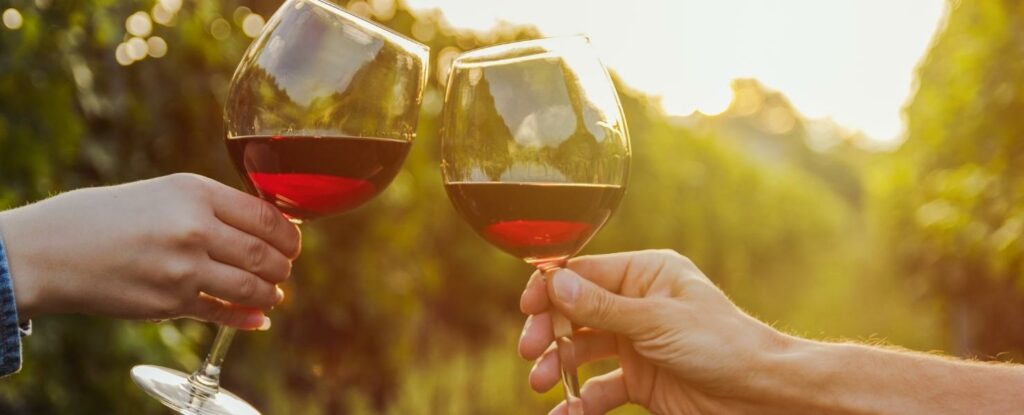 red wine is the perfect drink on national eat what you want day