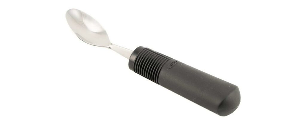 FabLife Comfort Grip Left Handed Fork Adaptive Utensils, Daily Living Aid  for Individuals with Weak Grip 