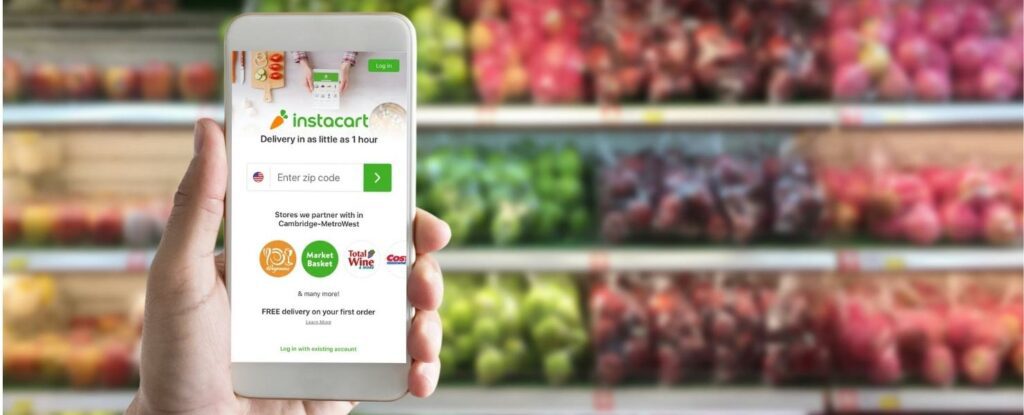 instacart is the most popular grocery delivery app