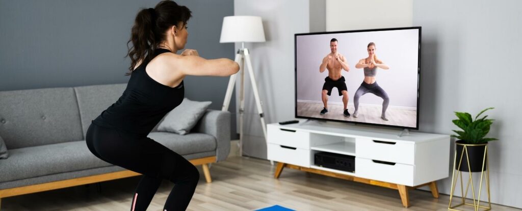 the myriad of online workouts are great for the winter