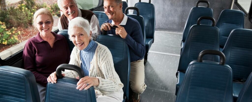 busses and other public transit are great transportation options for older adults