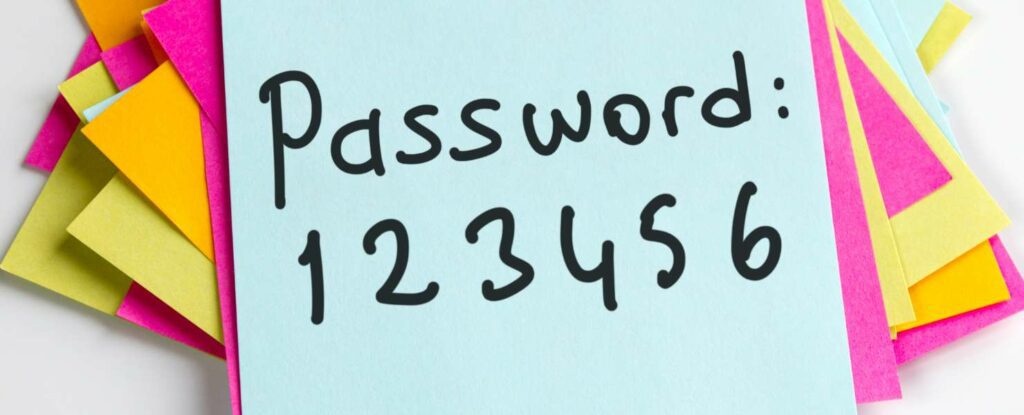 password on paper