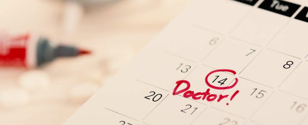 add a doctor appointment to a shared calendar